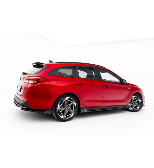 Side skirt diffusers V.3 + Flaps for Hyundai I30 N / N-Line Wagon Mk3 Facelift