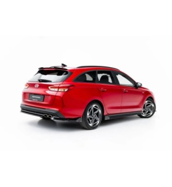 Splitter laterali posteriori V.2 + Flap per Hyundai I30 N-Line Wagon Mk3 Facelift
