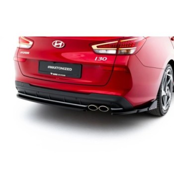 Splitter laterali posteriori V.2 + Flap per Hyundai I30 N-Line Wagon Mk3 Facelift