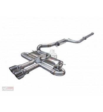 Impianto di scarico EGO-X/ Bull-X Valved 3" Ford Focus ST Mk.3 250PS