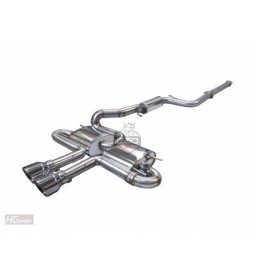 Impianto di scarico EGO-X/ Bull-X Valved 3" Ford Focus ST Mk.3 250PS