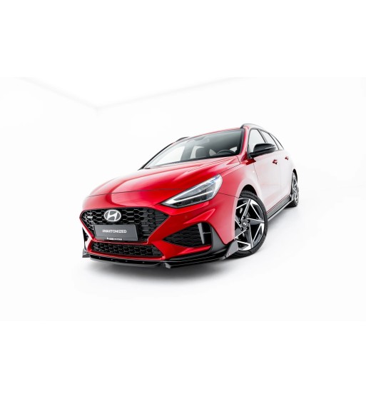 Front splitter V.1 + Flaps for Hyundai I30 N-Line Wagon Mk3 Facelift