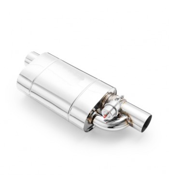 3" / 2.5" Universal Stainless Steel Exhaust Muffler with Flap