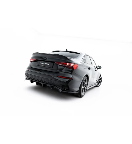 Diffusore posteriore con alette verticali per Audi A3 Sedan 8Y Facelift