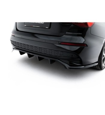 Diffusore posteriore con alette verticali per Audi A3 Sedan 8Y Facelift