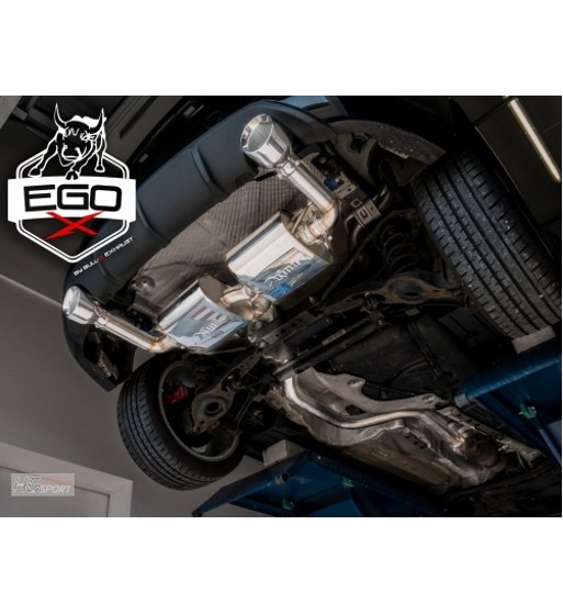 EGO-X/ Bull-X Valved Exhaust System 3" Ford Focus RS/ST Mk.2