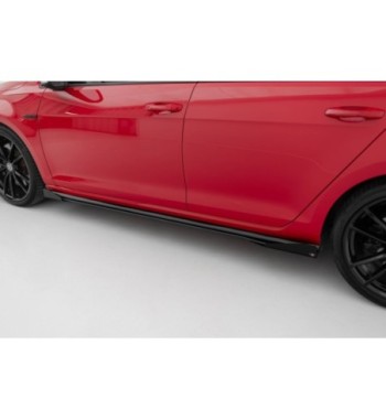Street Pro Side skirt diffusers + Flaps for Volkswagen Golf R / R-Line Mk7 Facelift