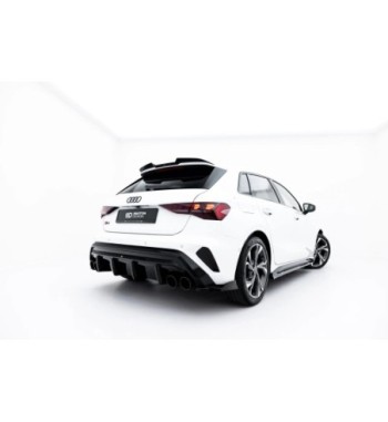 Rear valance with dummy exhaust tips for Audi A3 S-Line Sportback 8Y Facelift