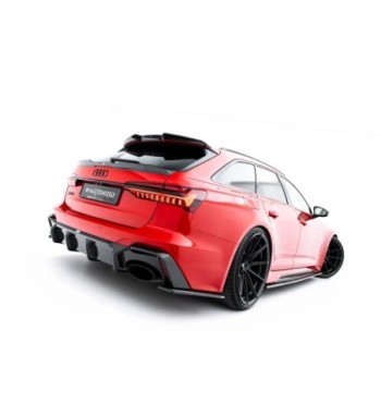 Carbonio preimpregnato Splitter laterali posteriori per Audi RS6 C8 / C8 Facelift
