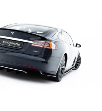 Splitter laterali posteriori V.2 per Tesla Model S Mk1