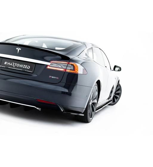 Splitter laterali posteriori V.2 per Tesla Model S Mk1