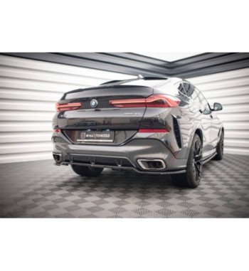Diffusore posteriore con alette verticali V.3 per BMW X6 M-Pack G06