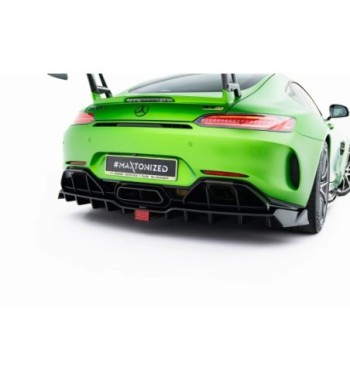 Diffusore posteriore con alette verticali + LED per Mercedes-AMG GT R C190 Facelift