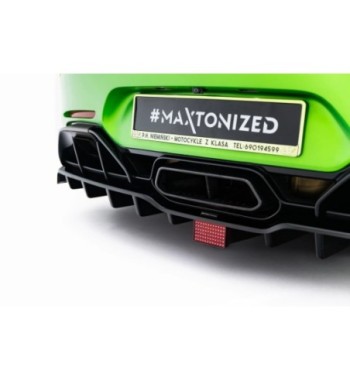 Diffusore posteriore con alette verticali + LED per Mercedes-AMG GT R C190 Facelift