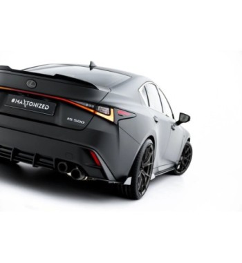 Street Pro Splitter laterali posteriori + Flap per Lexus IS 500 Mk3 Facelift 2 (XE30)