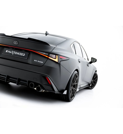 Street Pro Splitter laterali posteriori + Flap per Lexus IS 500 Mk3 Facelift 2 (XE30)