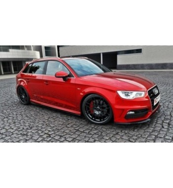 Diffusori delle minigonne laterali V.1 per Audi S3 / A3 S-Line Sportback 8V / 8V Facelift