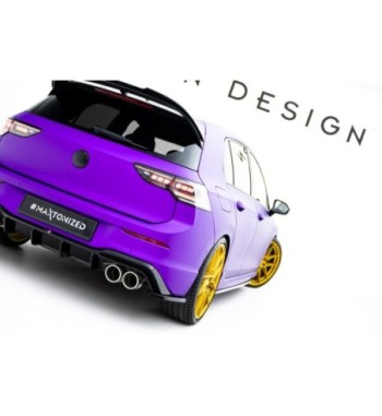 Splitter laterali posteriori V.4 per Volkswagen Golf R Hatchback Mk8 Facelift Passt nur con: VW-GO-8-R-RS2.