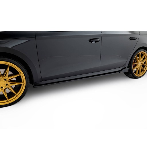 Side skirt diffusers V.2 + Flaps for Skoda Octavia RS Liftback / Combi Mk4 Facelift