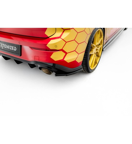 Splitter laterali posteriori V.2 per Volkswagen Golf GTI Clubsport Mk8 Facelift