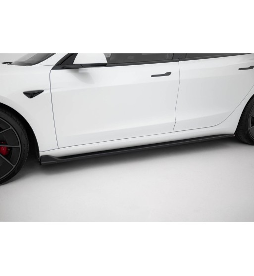 Side skirt diffusers V.3 for Tesla Model 3 Performance Mk1 Facelift