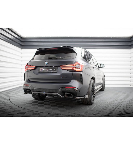 Diffusore posteriore con alette verticali per BMW X3 M-Pack G01 Facelift