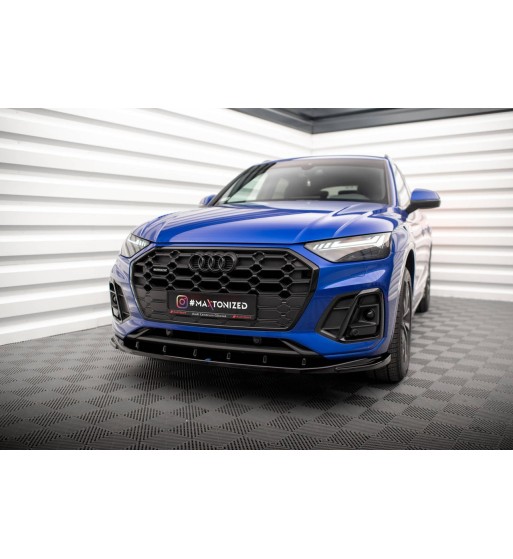 Front splitter V.2 for Audi SQ5 / Q5 S-Line SUV / Sportback Mk2 Facelift