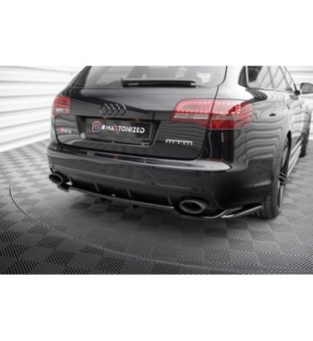 Hinten Splitter (mit einem vertikalem balken) passend für Audi RS6 Avant C6