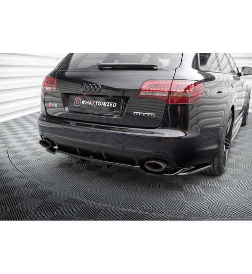 Hinten Splitter (mit einem vertikalem balken) passend für Audi RS6 Avant C6