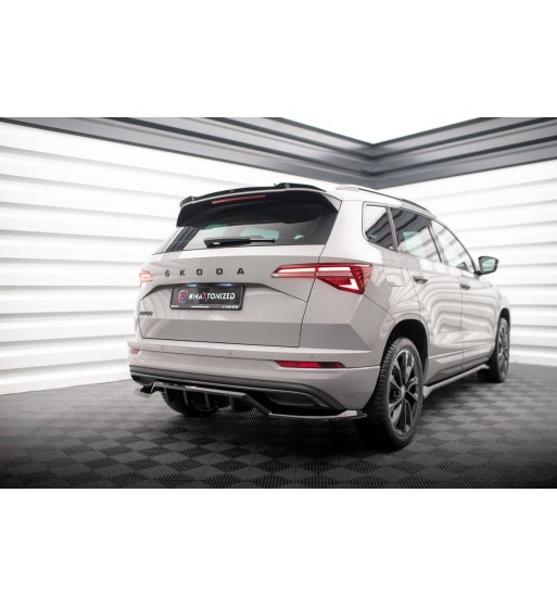 Diffusore posteriore con alette verticali per Skoda Karoq Sportline Mk1 Facelift