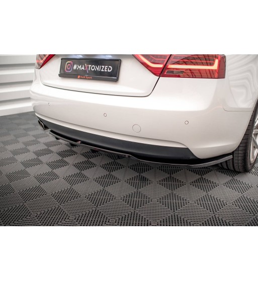 Diffusore posteriore con alette verticali per Audi A5 Coupe 8T Facelift