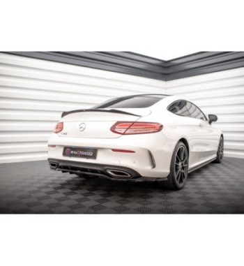 Diffusore posteriore con alette verticali per Mercedes-Benz C Coupe AMG-Line C205 Facelift