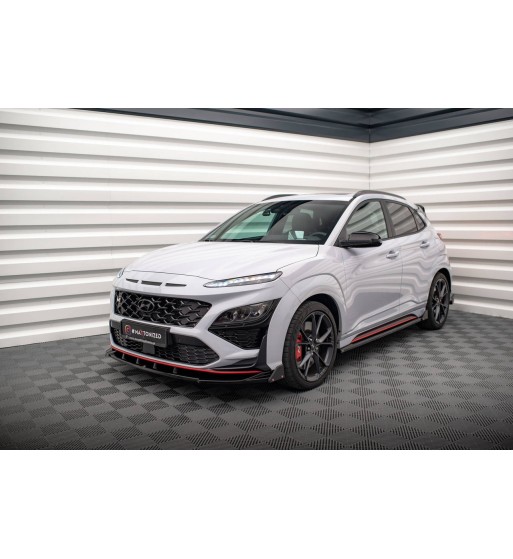 Front splitter V.2 + Flaps for Hyundai Kona N Mk1