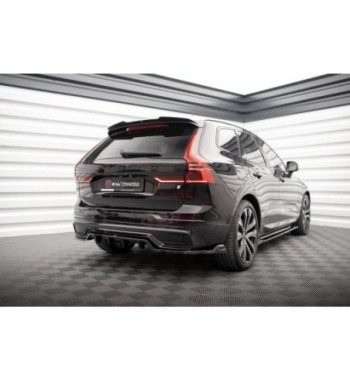Diffusore posteriore con alette verticali per Volvo XC60 R-Design Mk2 Facelift