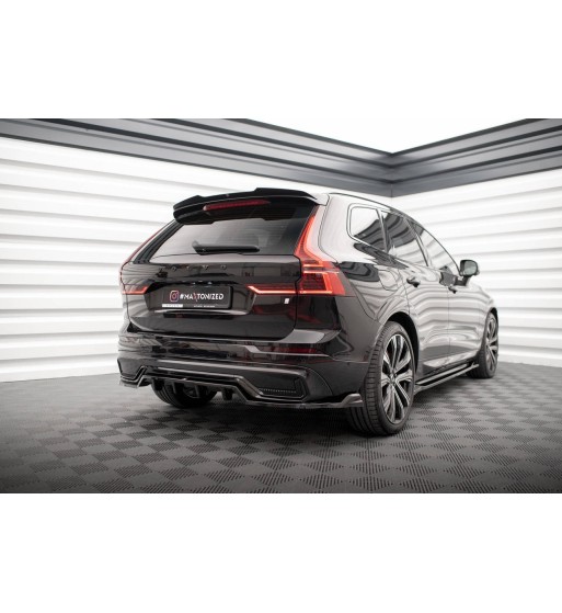 Diffusore posteriore con alette verticali per Volvo XC60 R-Design Mk2 Facelift