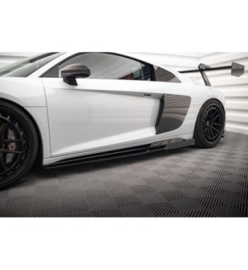 Side skirt diffusers V.2 + Flaps for Audi R8 Mk2 Facelift