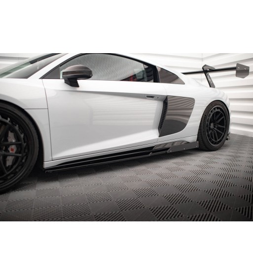Side skirt diffusers V.2 + Flaps for Audi R8 Mk2 Facelift