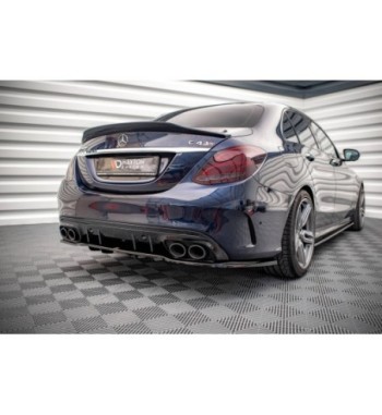 Diffusore posteriore con alette verticali per Mercedes-AMG C 43 Sedan W205 Facelift
