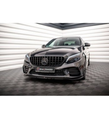 Front splitter V.1 for Mercedes-Benz C AMG Line Sedan / Coupe / Estate W205 / C205 / S205 Facelift