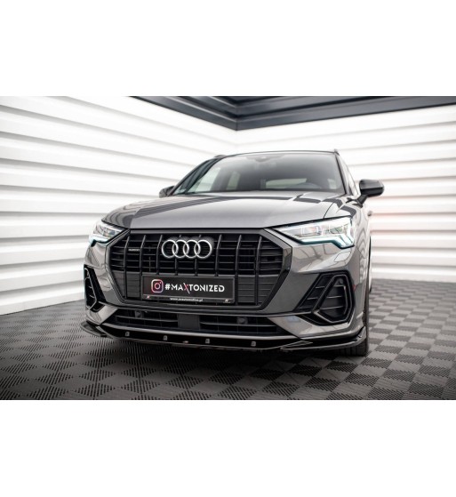 Front splitter V.3 for Audi Q3 Sportback / SUV S-Line F3
