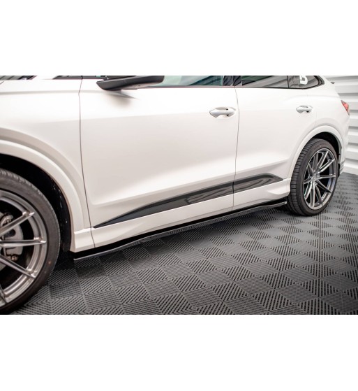 Side skirt diffusers for Audi Q4 e-tron Sportback S-line Mk1
