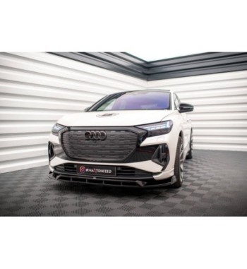 Front splitter V.2 for Audi Q4 e-tron Sportback S-line Mk1