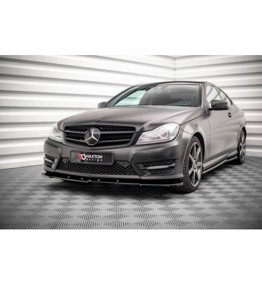 Front splitter V.2 for Mercedes-Benz C Coupe / Sedan / Estate AMG-Line C204 / W204 Facelift / S204 Facelift