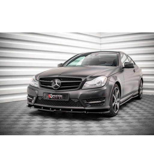 Front splitter V.1 for Mercedes-Benz C Coupe / Sedan / Estate AMG-Line C204 / W204 Facelift / S204 Facelift