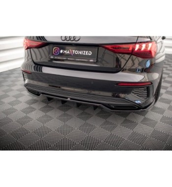Diffusore posteriore con alette verticali per Audi A3 S-Line Sedan 8Y