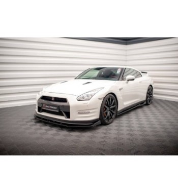 Front splitter + Flaps for Nissan GTR R35 Facelift
