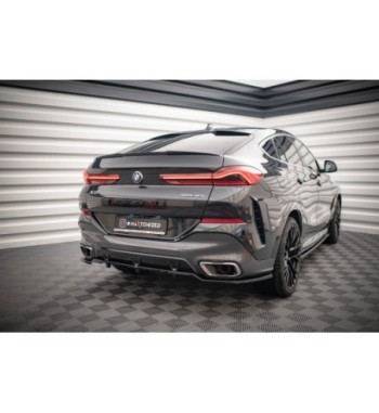 Diffusore posteriore con alette verticali V.2 per BMW X6 M-Pack G06