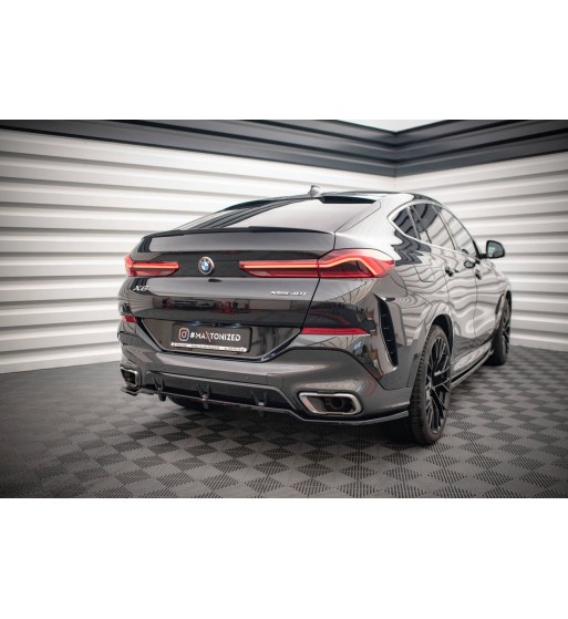 Diffusore posteriore con alette verticali V.2 per BMW X6 M-Pack G06