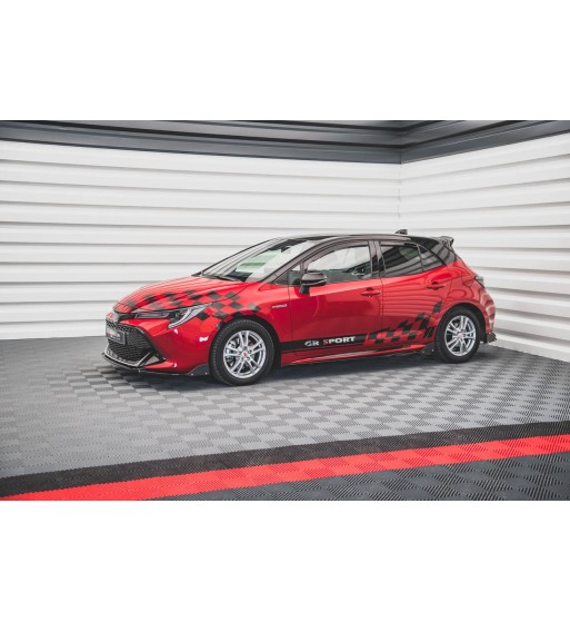 Diffusori delle minigonne laterali V.1 + Flap per Toyota Corolla GR Sport Hatchback Mk12