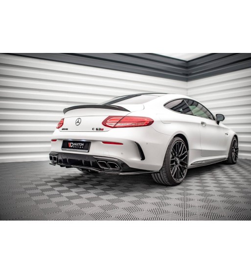 Diffusore posteriore con alette verticali per Mercedes-AMG C 63AMG Coupe AMG Aero Pack C205 Facelift